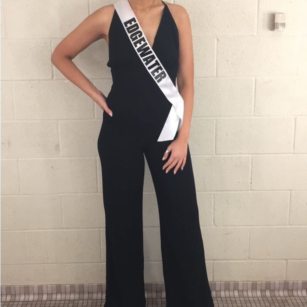 COPY - Reformation Patton Jumpsuit in Black